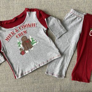 Christmas 9-12 month Handmade pajama set vintage t shirt funny Christmas outfit
